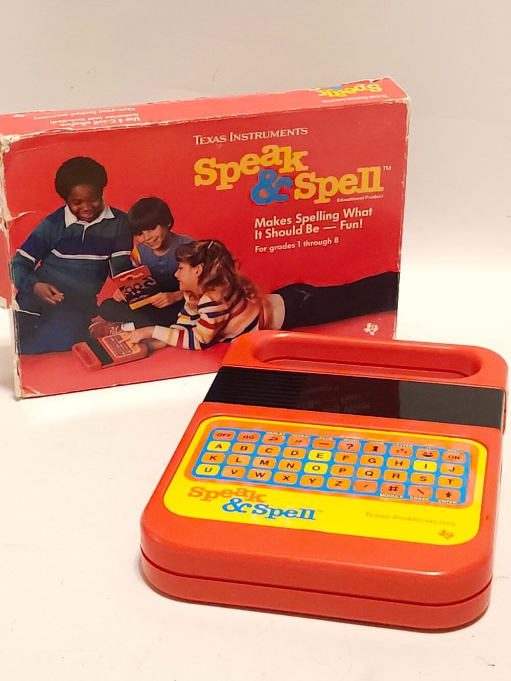 Vintage Texas Instruments Speak & Spell Excellent Condition- Tested and Working!